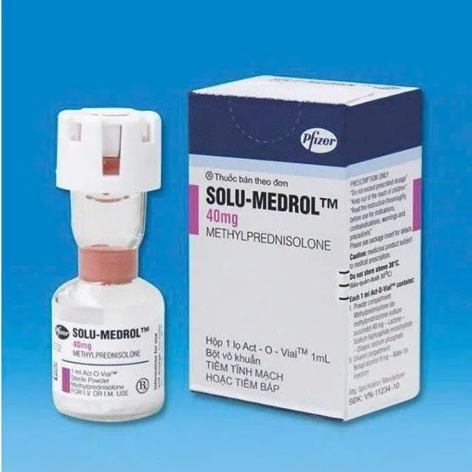 Bột pha tiêm Solu-Medrol 40mg Pfizer – Điều trị rối loạn thấp khớp, lupus ban đỏ hệ thống hiệu quả